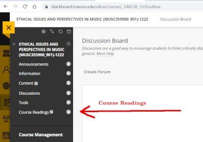 course readings